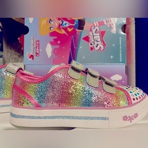 Sport by Sketchers - Size 13 - Toddler Girls - Skyla- Multicolor light up shoes